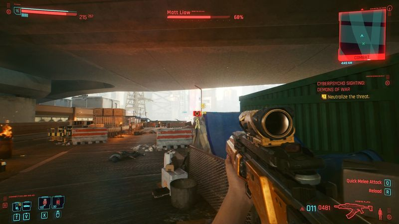 Cyberpunk 2077 Cyberpsycho Sighting: Demons of War