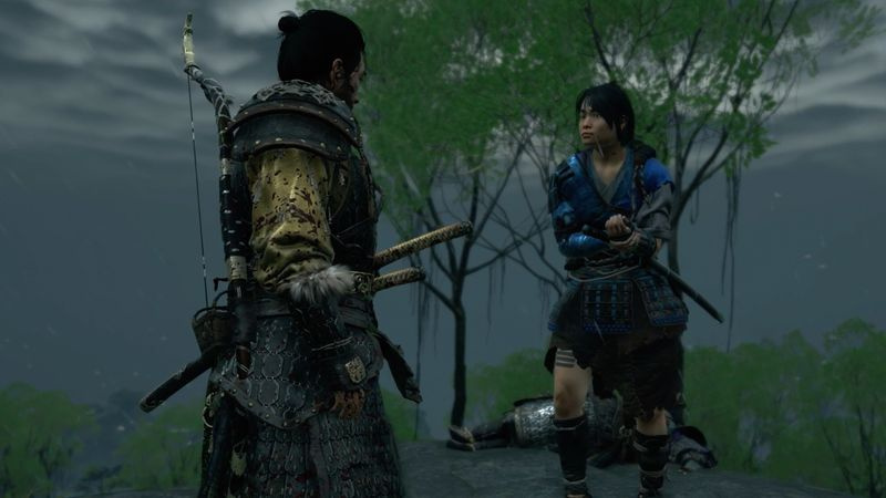 Ghost of Tsushima: Pansarguide på Iki Island - Talar med Minato på berget