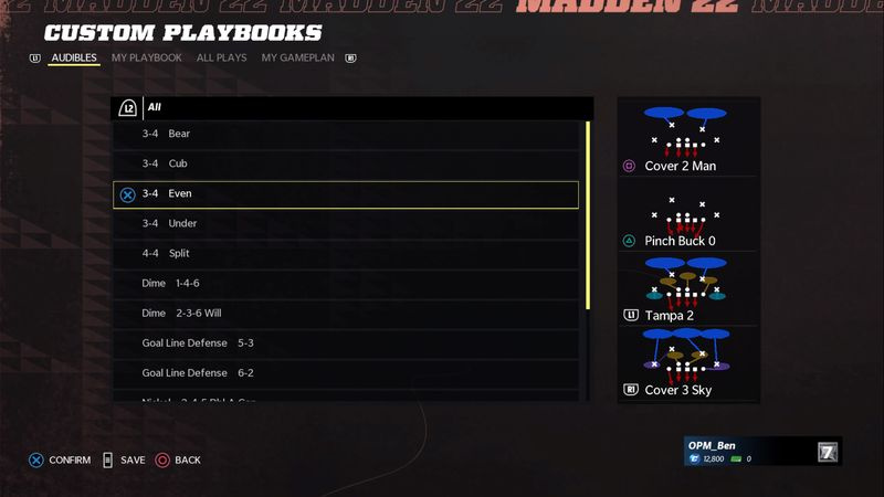 Madden 22 Playbooks