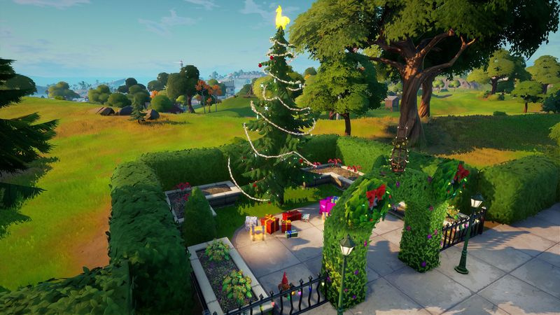 Fortnite Holiday Trees -sijainnit
