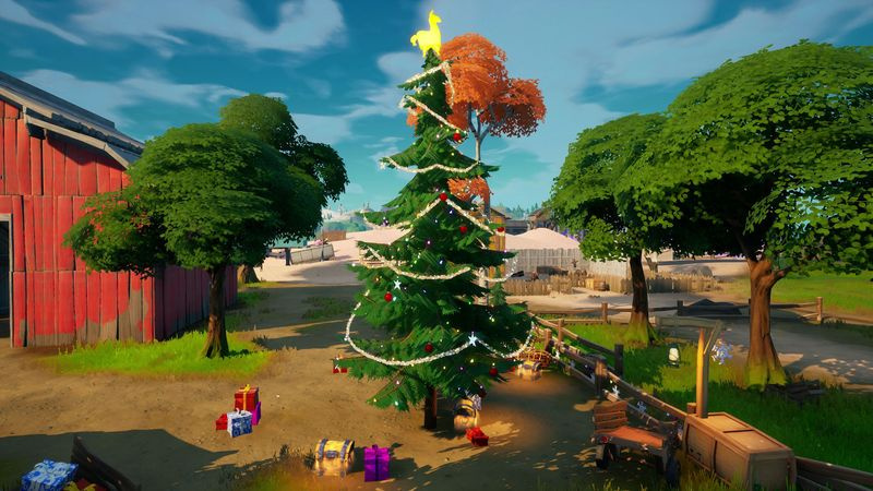 Fortnite Holiday Trees -sijainnit