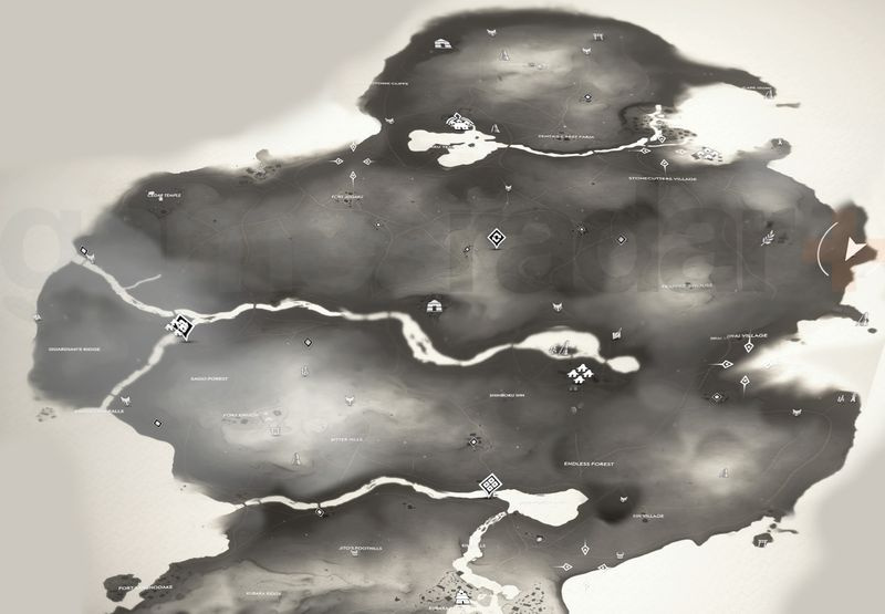 Ghost of Tsushima Kamiagata karta