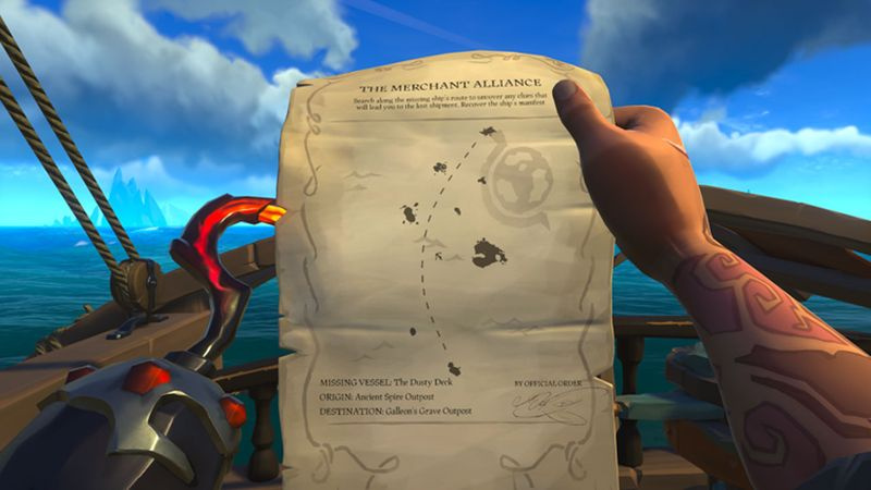 Sea of Thieves förlorade försändelser resa