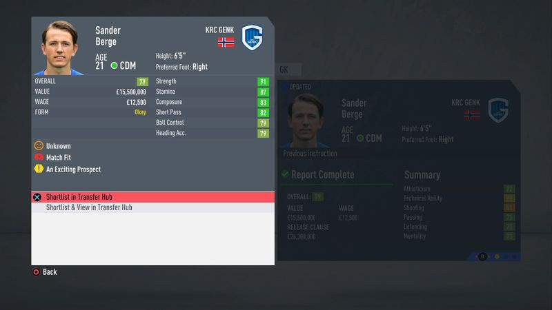 FIFA 20 beste jonge middenvelders: Sander Berge