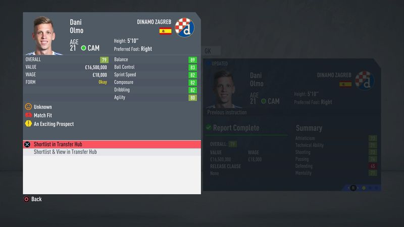 FIFA 20 beste jonge middenvelders: Dani Olmo