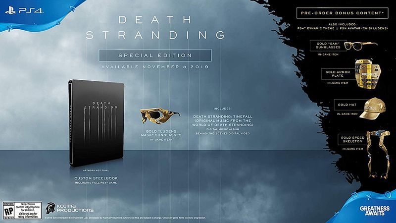 Death Stranding priser - Spesialutgave