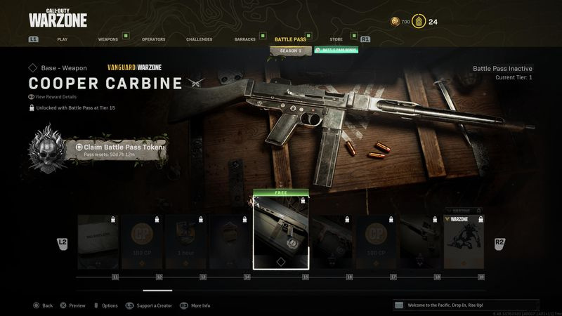 Warzone Cooper Carbine-uitrusting