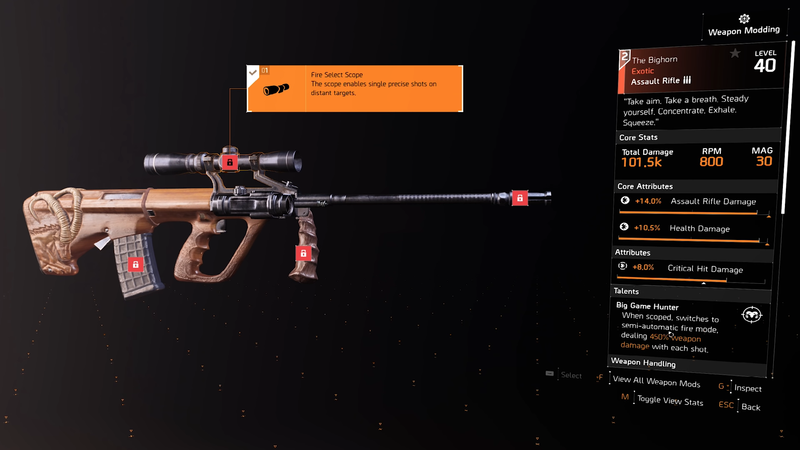 Division 2 Das Dickhorn