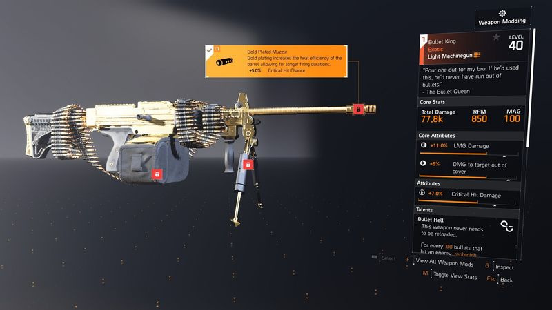 Bullet King der Division 2