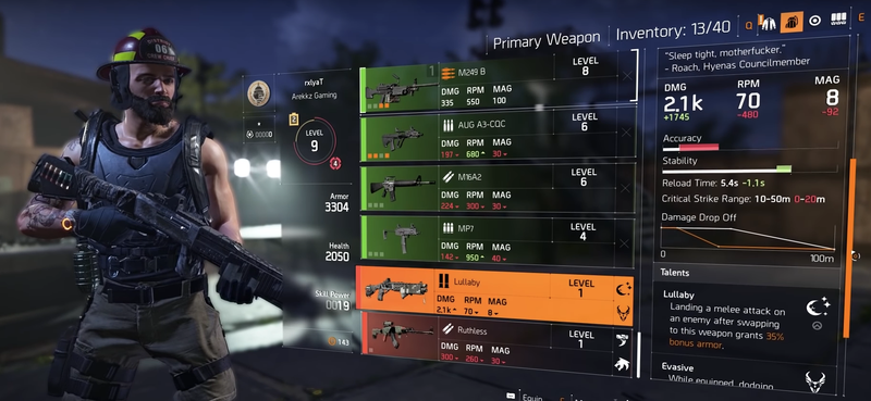 The Division 2 Lullaby Exotische Schrotflinte