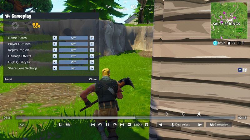 Fortnite replay-modus tips