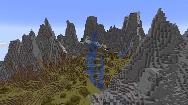 Minecraft Caves and Cliffs osa 2 päivittää rosoisen vuoristobiomin