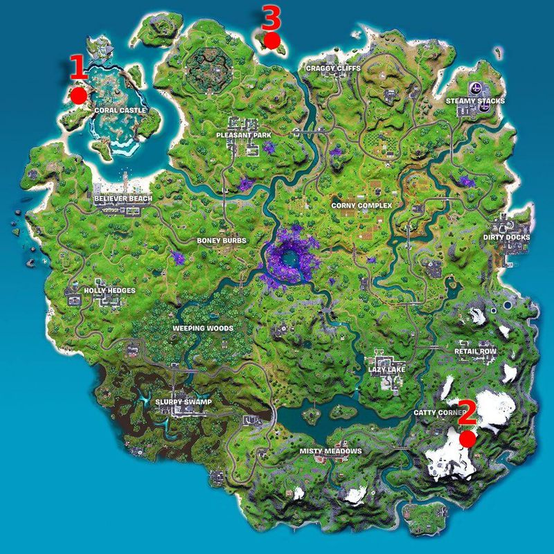 Fortnite Coral Cove basiskamp golf onopvallende shack