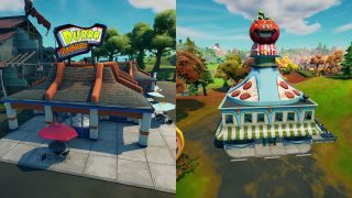 Fortnite Durrr Burger och Pizza Pit platser