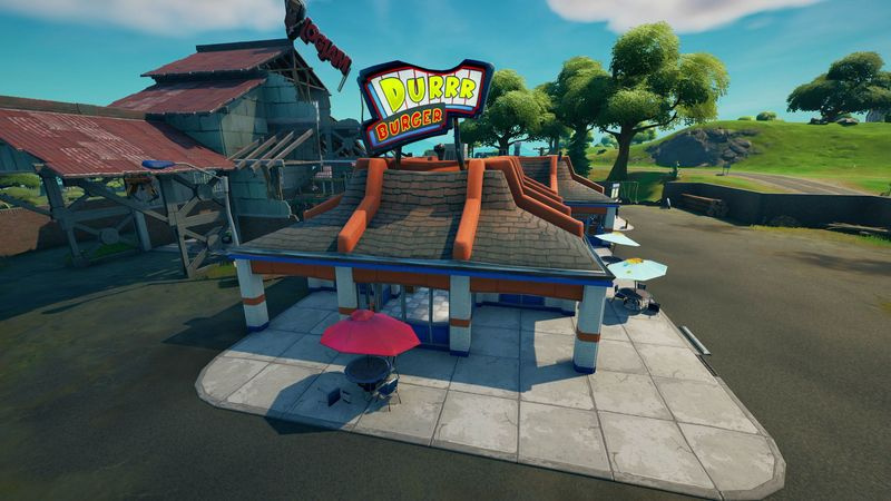 Fortnite Durrr Burger och Pizza Pit platser