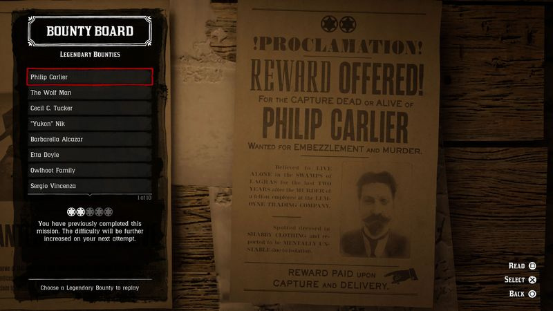 Red Dead Online Legendariske Bounties