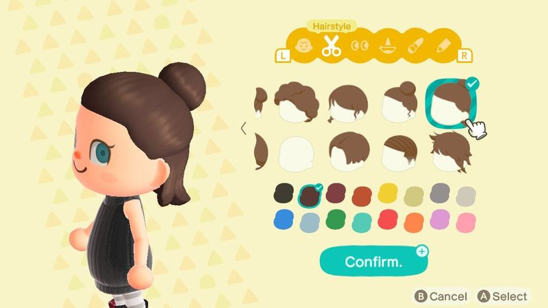 Animal Crossing: New Horizons acconciature Harriet
