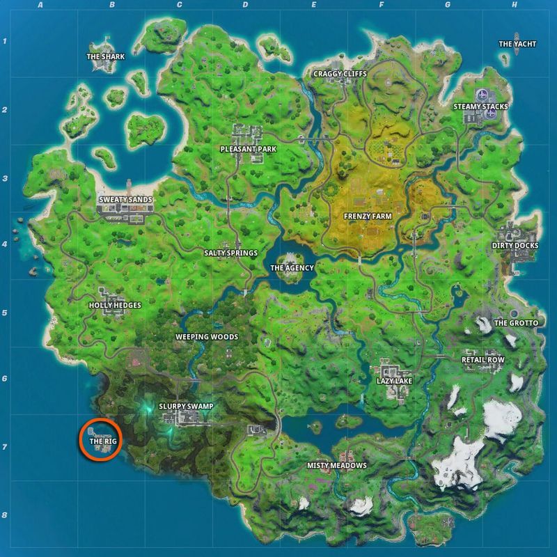 Fortnite Propane Tanks platskarta