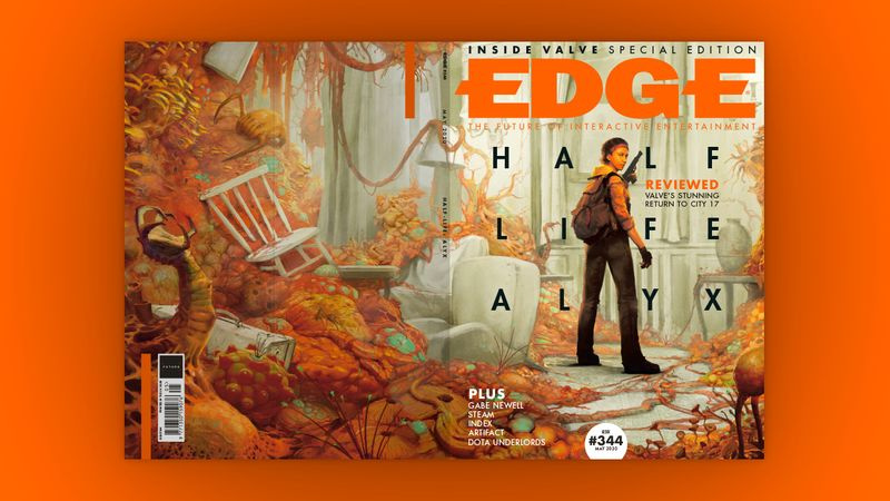 Edge Magazine nummer 344 indeholder en 34-siders Valve eksklusiv og kommer til salg torsdag den 26. marts. Du kan abonnere på Edge magazine