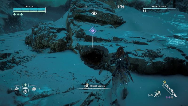 Horizon Zero Dawn: Frozen Wildsin pigmenttipaikat
