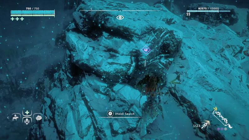 Horizon Zero Dawn: Frozen Wildsin pigmenttipaikat