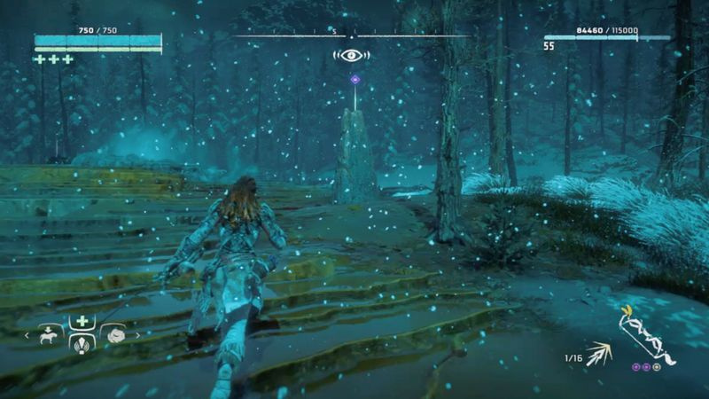 Horizon Zero Dawn: Frozen Wildsin pigmenttipaikat
