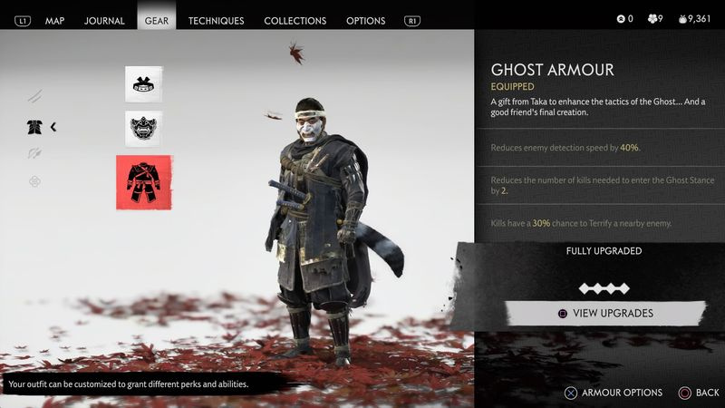 Ghost of Tsushima bästa rustning: Ghost Armor