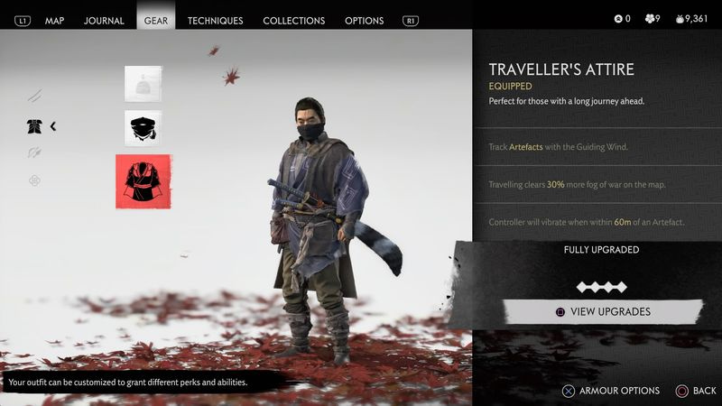 Ghost of Tsushima bästa rustning: Traveler