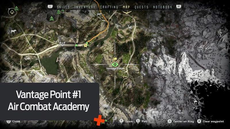 Horizon Zero Dawn Vantage Points 1 - Air Combat Academy