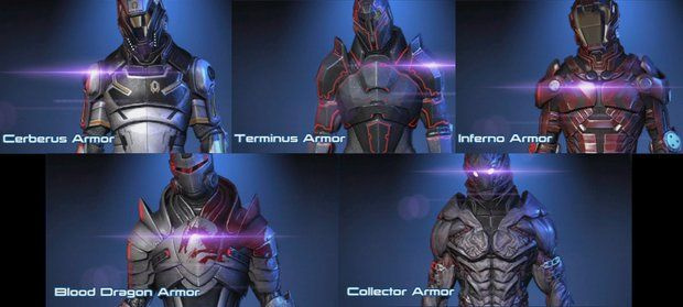 Zbroja Mass Effect 3
