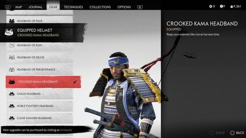 Ghost of Tsushima Sly Cooper pääsiäismuna: Crooked Kama -pääpanta