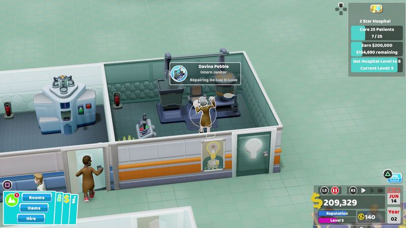 Two Point Hospital maskiner tips