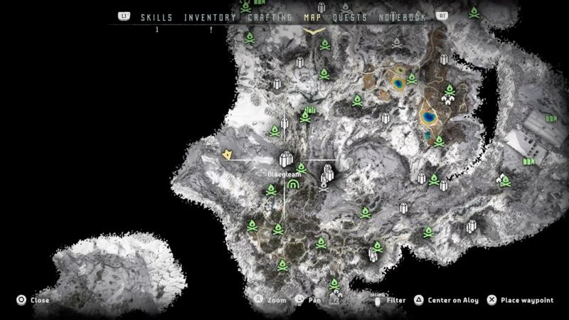 Horizon Zero Dawn: Frozen Wilds bluegleam