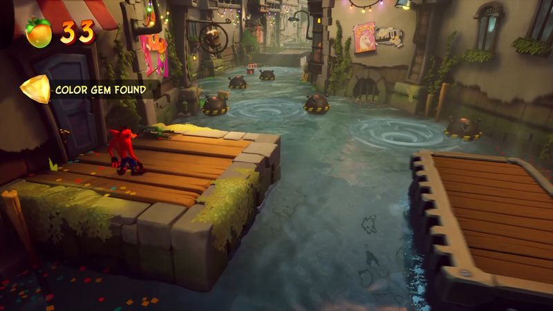 Crash 4 gul pärla plats