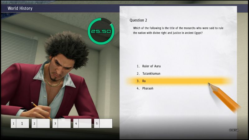 Yakuza 7 -kokeen vastaukset