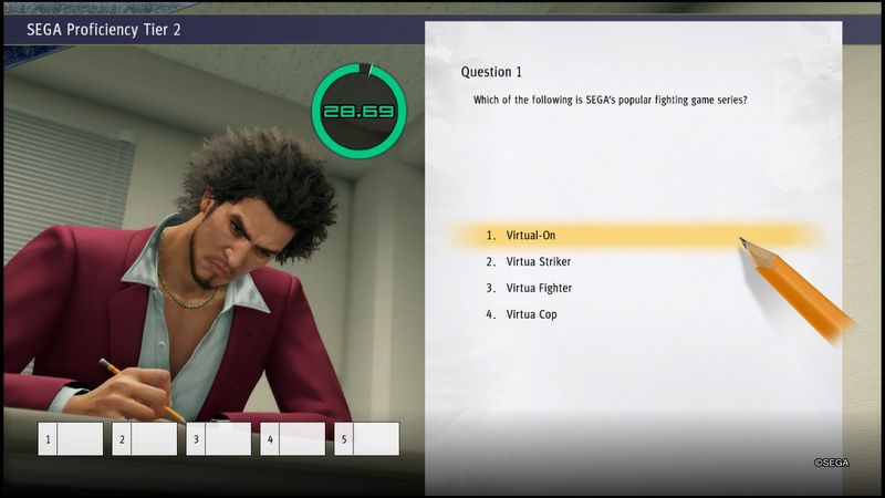 Yakuza 7 -kokeen vastaukset