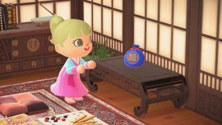 Vier het nieuwe maanjaar in Animal Crossing