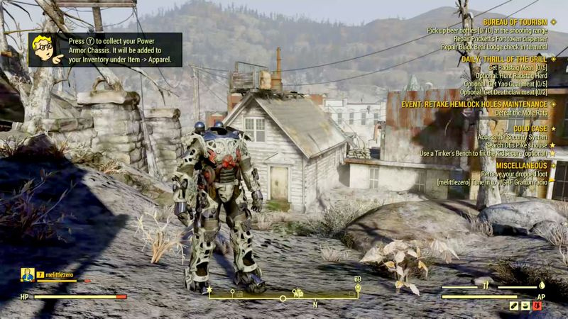 Några Fallout 76 power pansar fristående