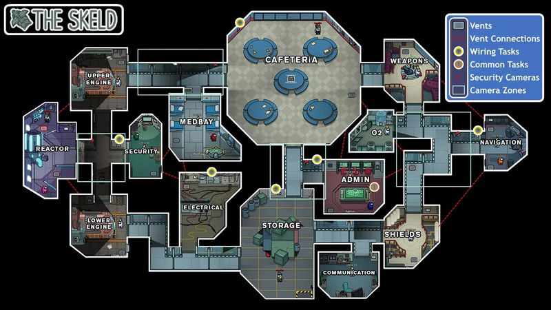 Blandt os The Skeld map