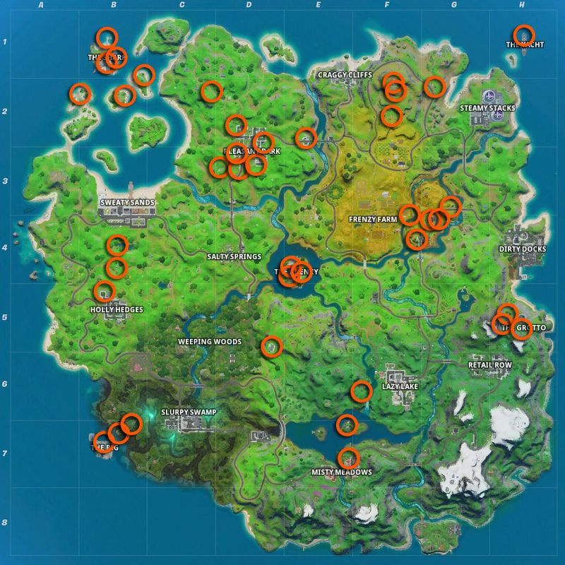 Fortnite Secret Passages kort