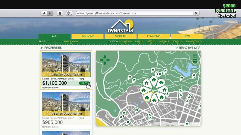 Hur man köper ett hus i GTA Online