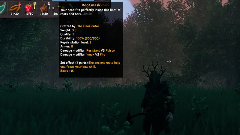 armatura di radice di valheim