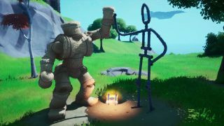 Fortnite Friendship -monumentin sijainti hymiö Grootina