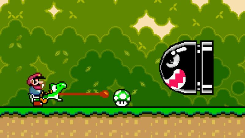 Super Mario World (1990) på SNES betragtes som et af de største spil nogensinde.