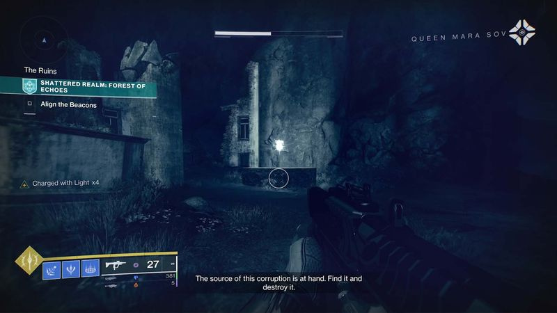 Destiny 2 säsong av den förlorade splittrade riket ascendant kista skogen ekar väl
