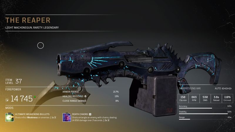 Outriders legendäre Waffen