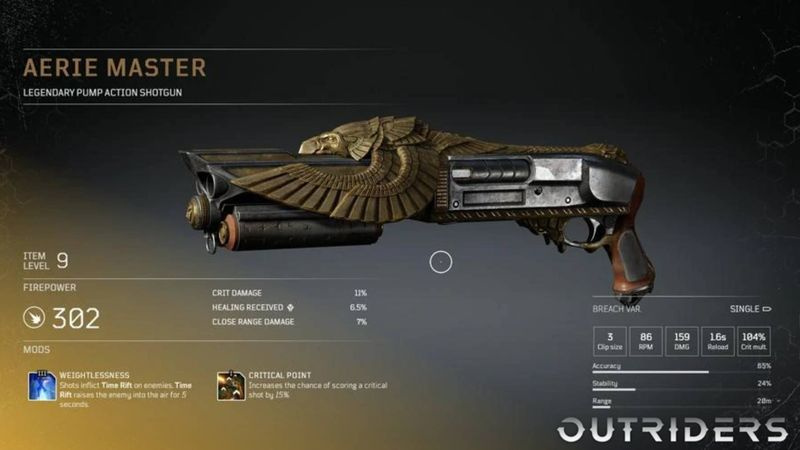 Outriders legendäre Waffen