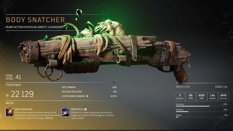 Outriders legendäre Waffen