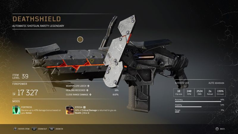 Outriders legendäre Waffen