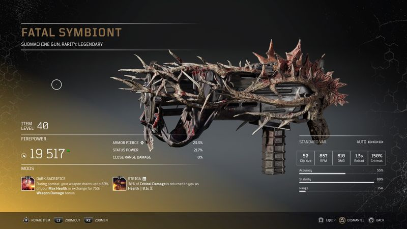 Outriders legendäre Waffen